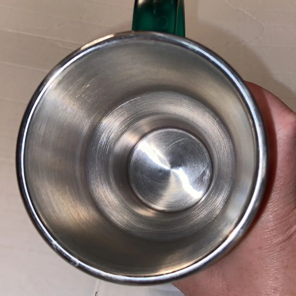 Green Grumpy coffee tumbler in perfect condition!